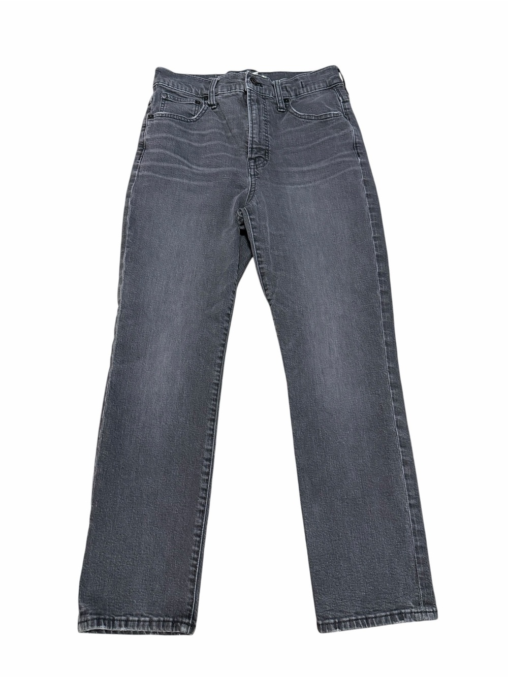 Madewell Women's High Rise The Perfect Vintage Crop Jean | Faded Black | Sz 28